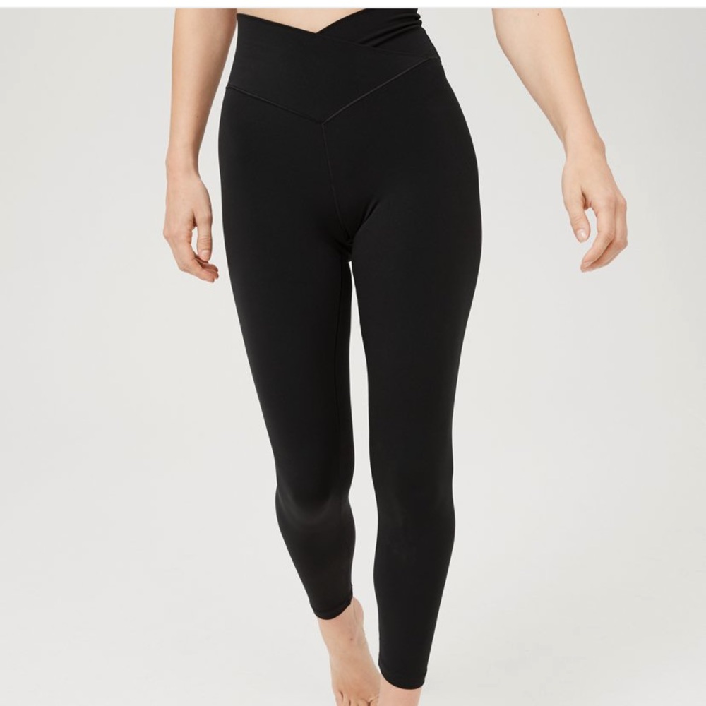 Aerie Real Me High Waisted Crossover Leggings
